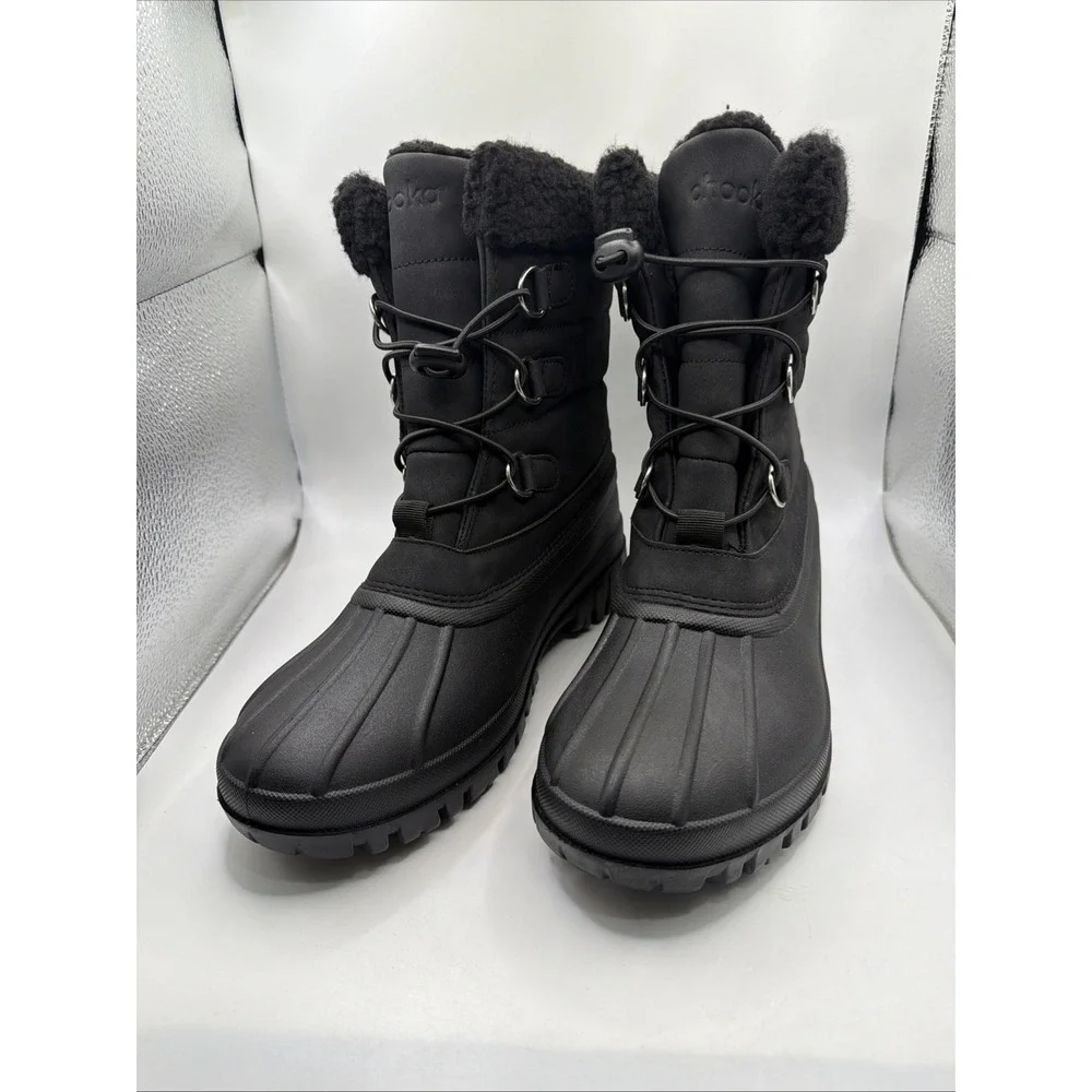 Chooka Winter Cold Weather Snow Boots, Black‎ 9